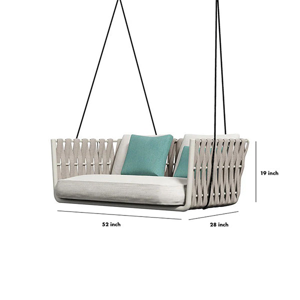 Hanging Swing, Balcony Swing, Garden Swing Chair- Birilyant Single and Double Seater- With - Stand - Braided & Rope