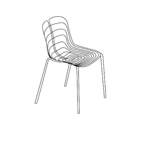 MS Wire Frame Furniture - Chair - Alvin
