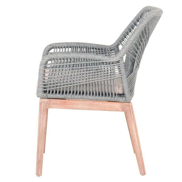 Outdoor Furniture Braided & Rope Coffee Chair - Azure - Ready Stock Sale