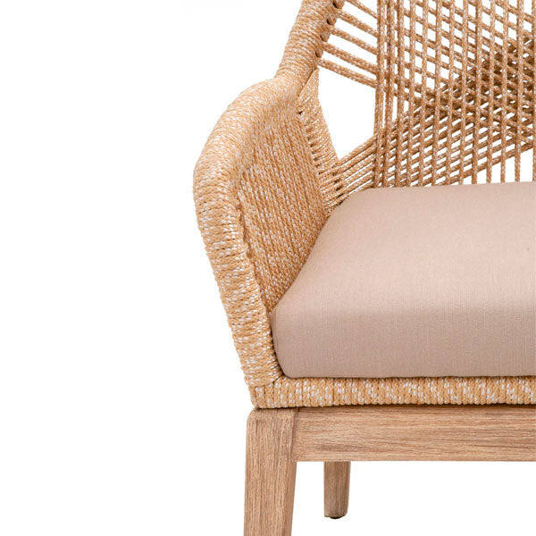 Outdoor Furniture Braided & Rope Coffee Chair - Azure - Ready Stock Sale