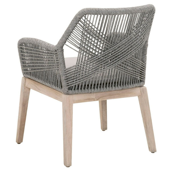 Outdoor Furniture Braided & Rope Coffee Chair - Azure - Ready Stock Sale