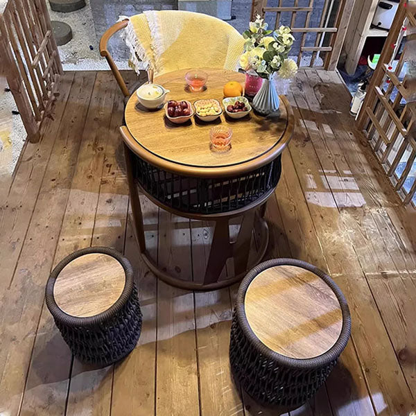 Outdoor Braided & Rope Coffee Set - Arcus