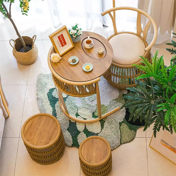 Outdoor Braided & Rope Coffee Set - Arcus