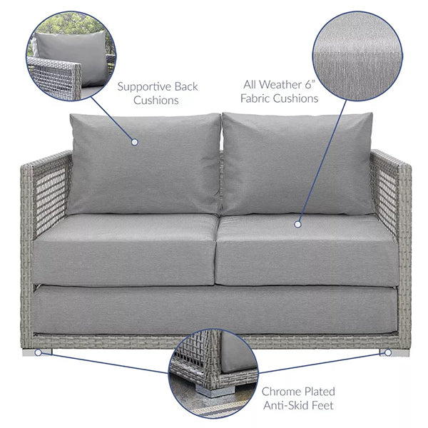 Outdoor Wicker Sofa Set three seater two seater with table Spectra Next