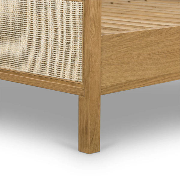Wooden Cane & Rattan Furniture - Bed - Solarium