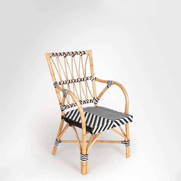 Classic French Bistro Cane & Wicker Furniture - Coffee Chair - Tanzan