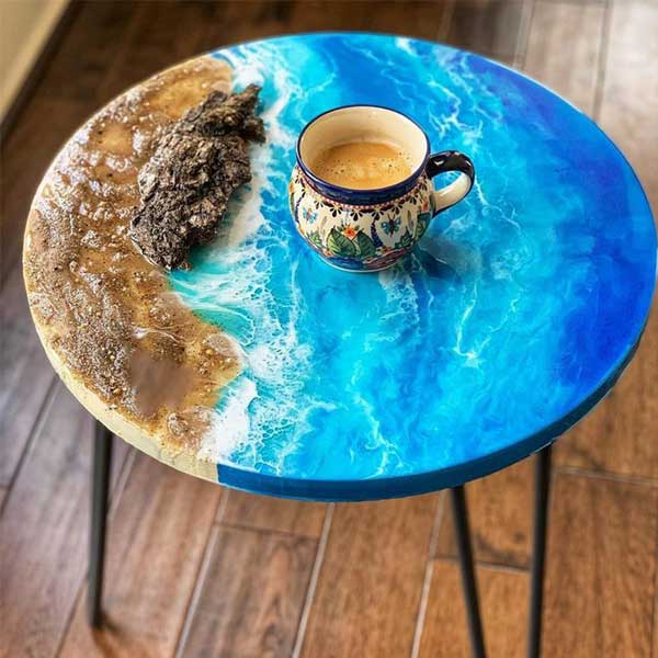 Epoxy Resin Furniture - Water and Beach Table - Nordic