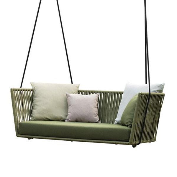 Hanging Swing, Balcony Swing, Garden Swing Chair- Undulate Single and Double Seater- With - Stand - Braided & Rope
