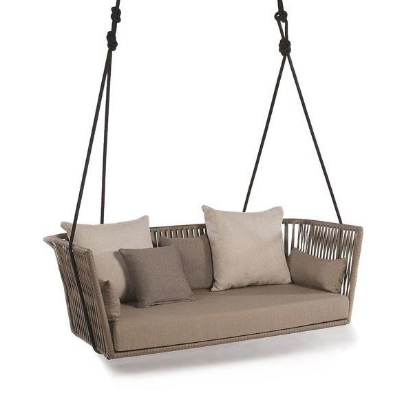 Hanging Swing, Balcony Swing, Garden Swing Chair- Undulate Single and Double Seater- With - Stand - Braided & Rope