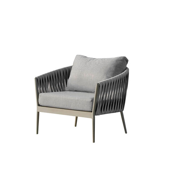 Luxurious Outdoor furniture - Buy Affordable 5 seater Outdoor Braid Rope sofa set with centre table - Buy Outdoor Sofa - Grand Wave From LUXOX INDIA - Outdoor Lounge Chair for garden, terrace and balcony