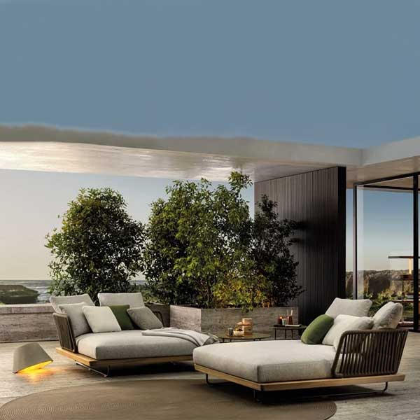 Luxurious Outdoor furniture - Buy Affordable 5 seater Outdoor Braid Rope sofa set with centre table - Buy Outdoor Sofa - Sunray From LUXOX INDIA - Outdoor Lounge Chair for garden, terrace and balcony