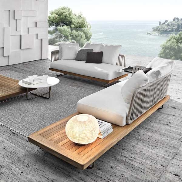 Luxurious Outdoor furniture - Buy Affordable 5 seater Outdoor Braid Rope sofa set with centre table - Buy Outdoor Sofa - Sunray From LUXOX INDIA - Outdoor Lounge Chair for garden, terrace and balcony