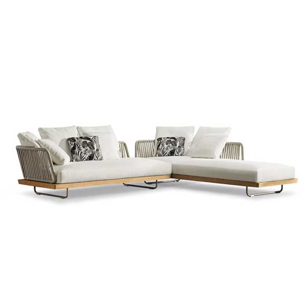 Luxurious Outdoor furniture - Buy Affordable 5 seater Outdoor Braid Rope sofa set with centre table - Buy Outdoor Sofa - Sunray From LUXOX INDIA - Outdoor Lounge Chair for garden, terrace and balcony