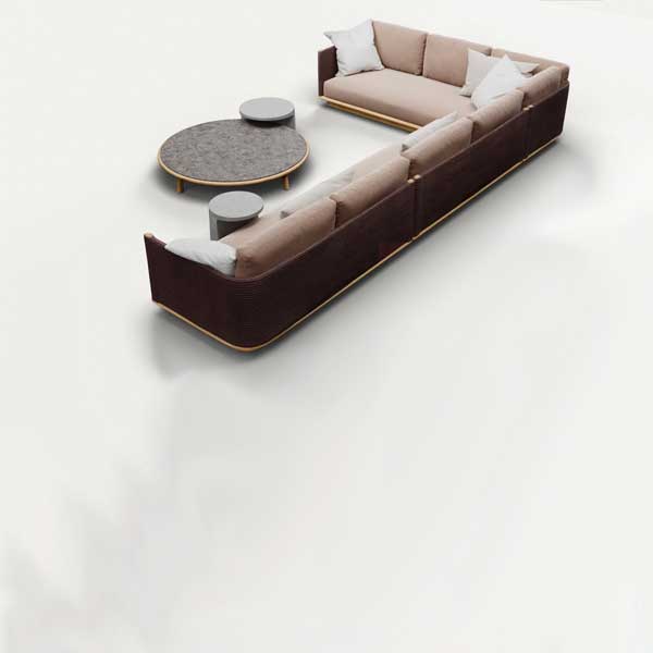Fabric Upholstered Outdoor Furniture - Sofa Set - Scots