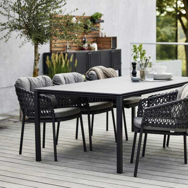 Outdoor Braided & Rope Coffee Set - Aidan