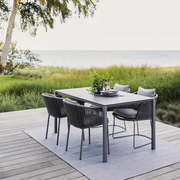 Outdoor Braided & Rope Coffee Set - Italian