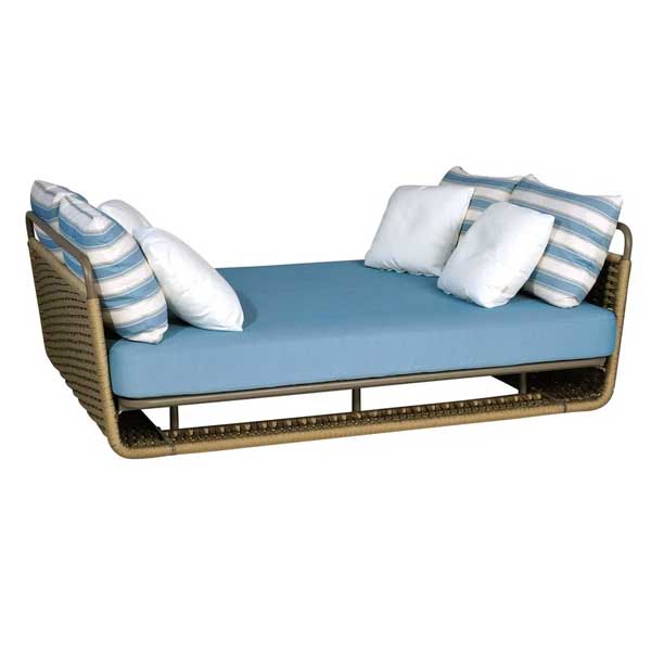 Outdoor Braided, Rope & Cord Daybed - Golden
