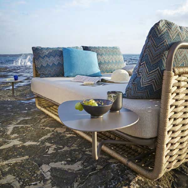 Outdoor Braided, Rope & Cord Daybed - Golden