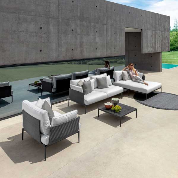 Outdoor Furniture - Wicker Sofa - Leaf