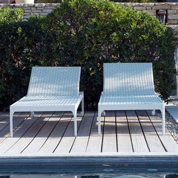 Outdoor Braided & Rope Sunlounger - Fiesta