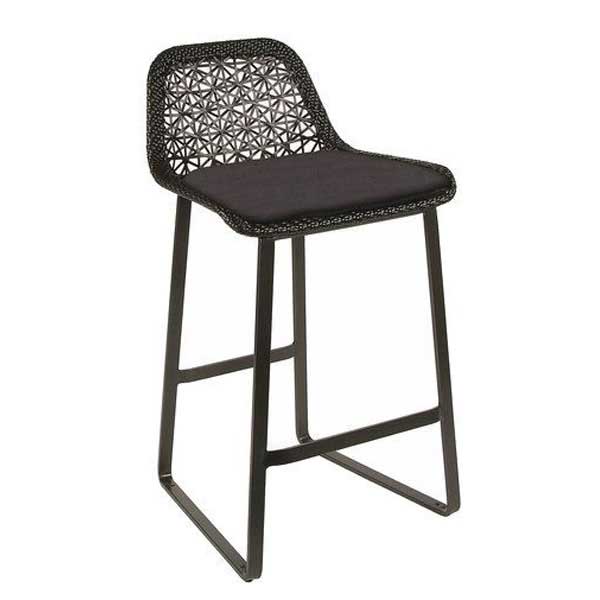 Outdoor Braided & Rope Bar Chair - ketlan