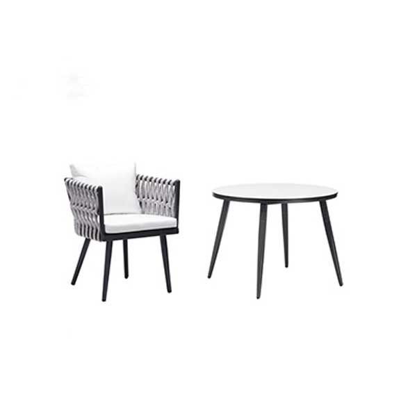 Outdoor Braided & Rope Coffee Set - Crown