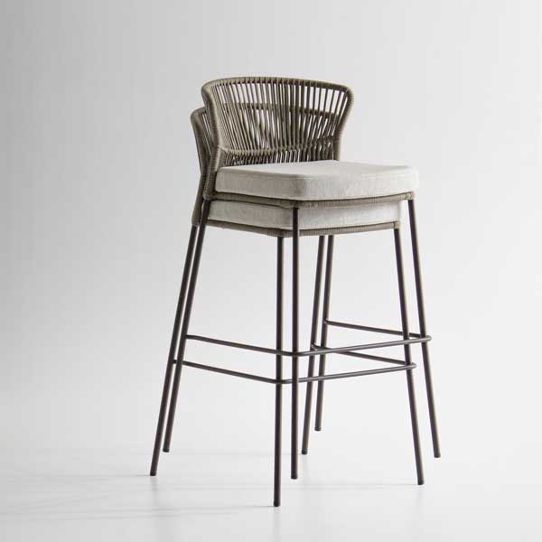 Outdoor Braided, Rope & Cord Bar Chair - Elegante