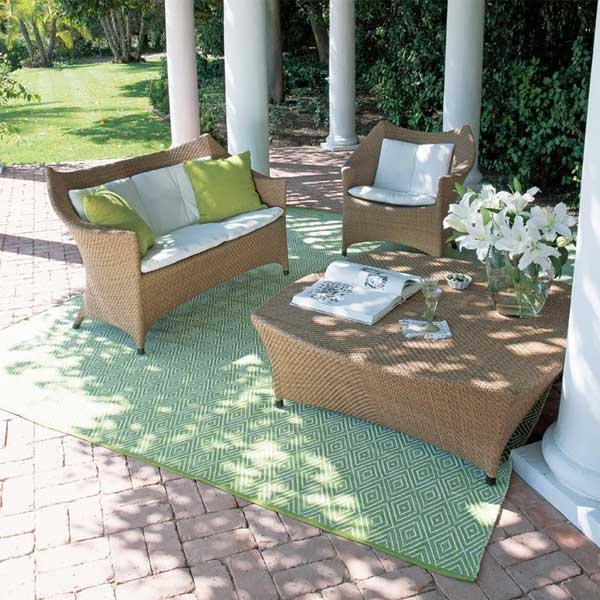 Outdoor Furniture - Wicker Sofa - American