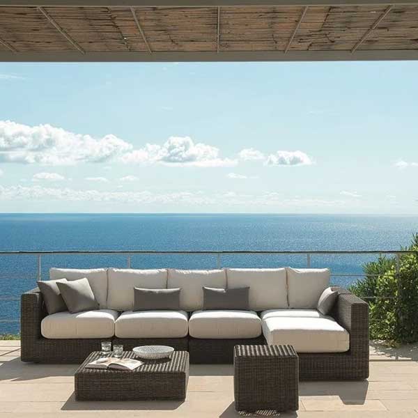 Outdoor Furniture - Wicker Sofa - Cube