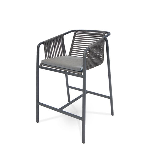 Outdoor Braided, Rope & Cord Bar Chair - Cumin