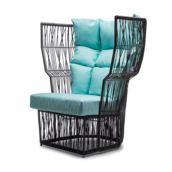 Outdoor Braid and Rope Heigh Back Chair,Lazy Chair, Rest Chair, Easy Chair, Ocassional chair - North Square