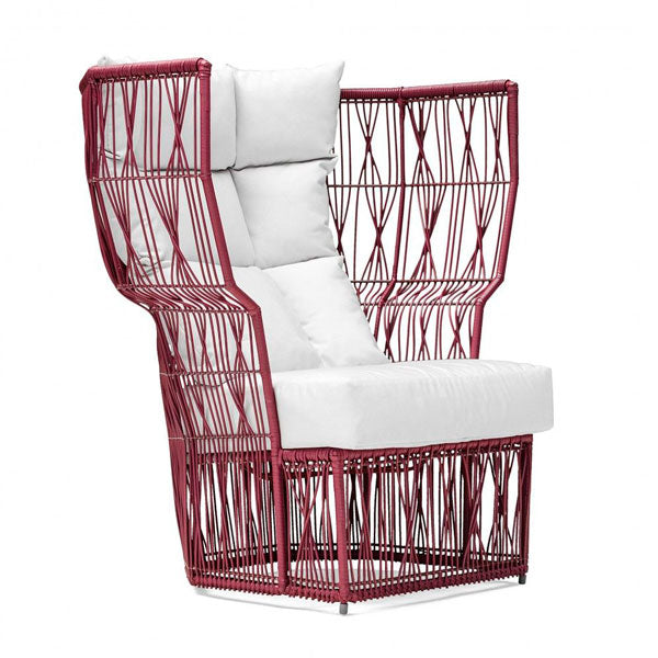 Outdoor Braid and Rope Heigh Back Chair,Lazy Chair, Rest Chair, Easy Chair, Ocassional chair - North Square