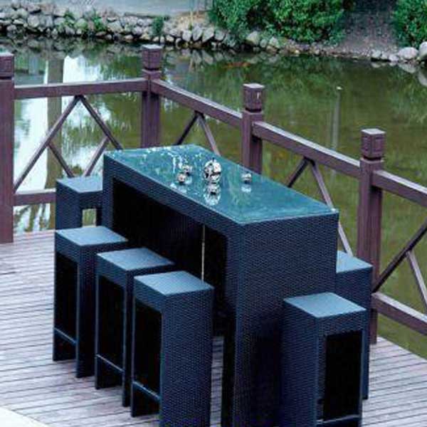 Outdoor Wicker Bar Set - Mermaid