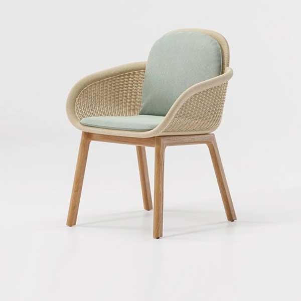 Outdoor Wood & Wicker Garden Set - Laosca