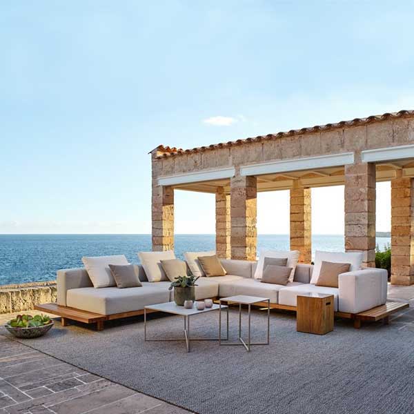 Outdoor Wood Sofa Set - Plateau Prime