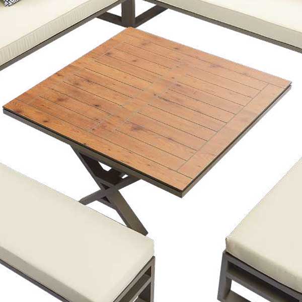 Outdoor Wood & Aluminum - Sofa Set - Artemis
