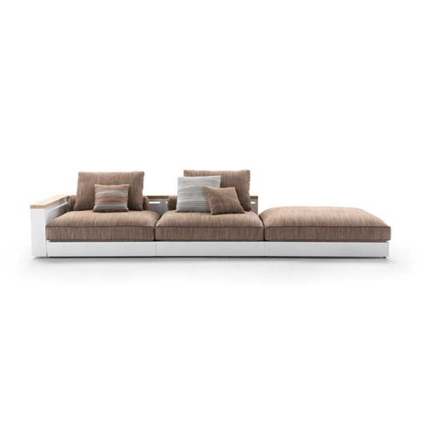 Outdoor Wood & Aluminum - Sofa Set - Freeport