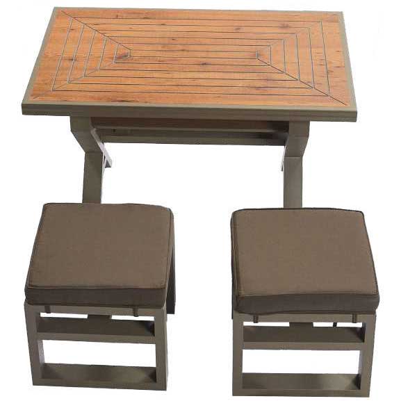 Outdoor Wood & Aluminum - Sofa Set - Kral
