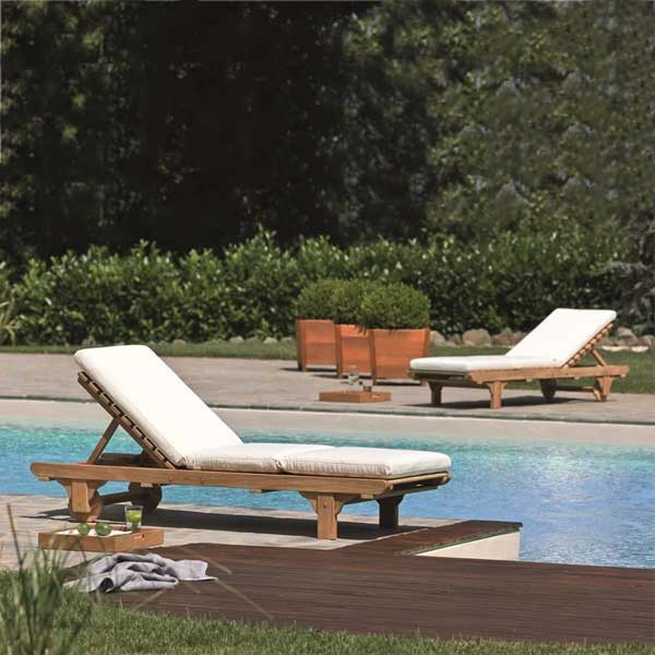 Outdoor Wooden - Sun Lounger - Chelsea