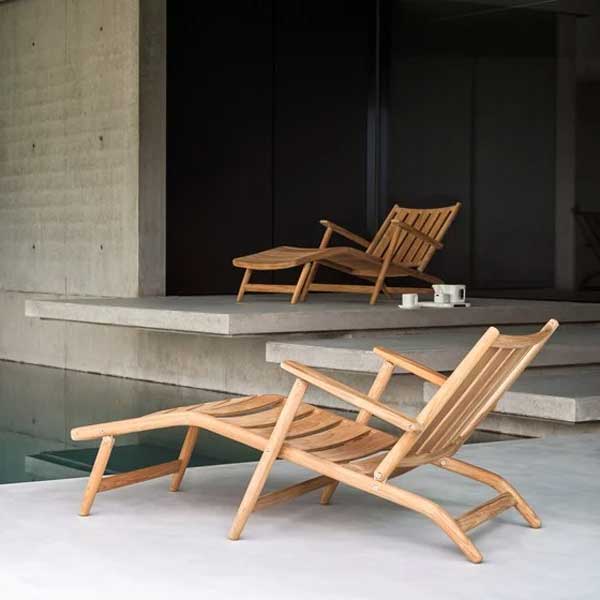Outdoor Wooden - Sun Lounger - Levante