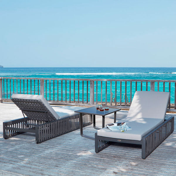Outdoor Braided & Rope Sunlounger - Drop-Pro