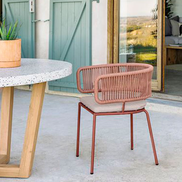 Outdoor Braided & Rope Coffee Set - Deck-mini