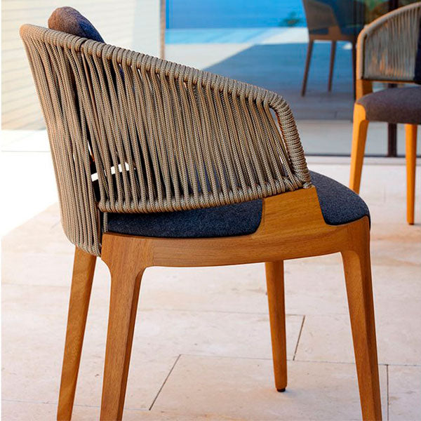 Outdoor Braided & Rope Coffee Set - Sezionale
