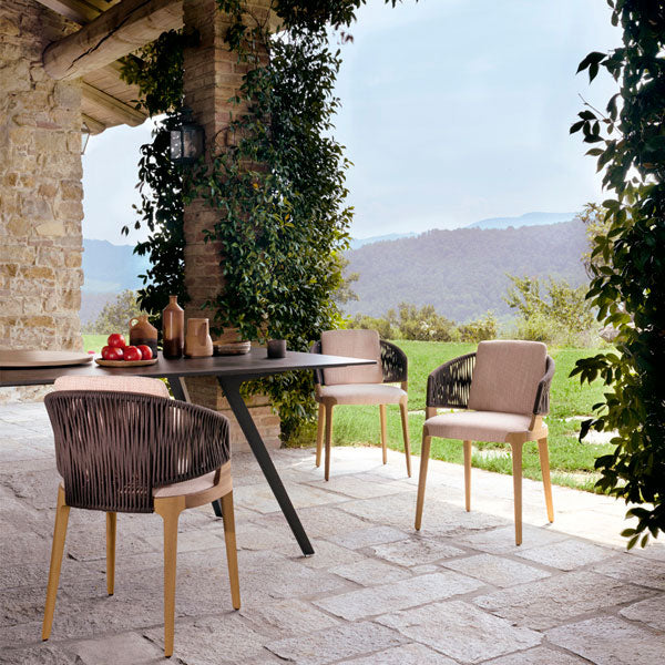 Outdoor Braided & Rope Coffee Set - Sezionale