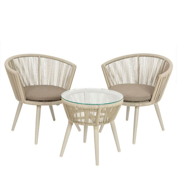 Outdoor Braided & Rope Coffee Set - Outlook