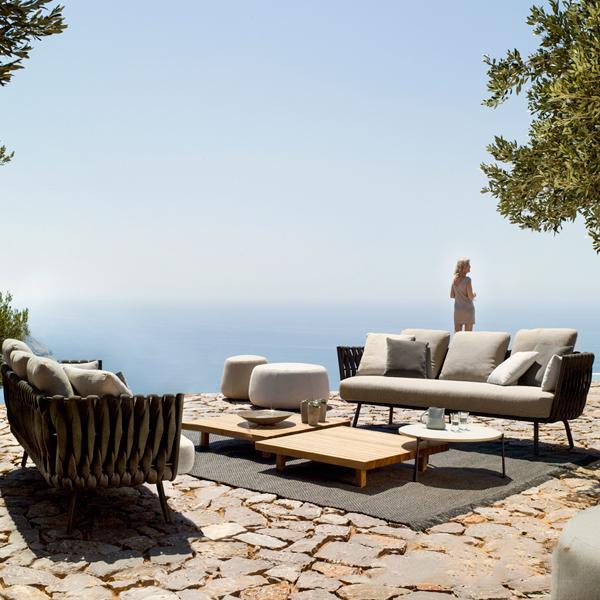 Outdoor Furniture Braided & Rope Sofa - Birilyant