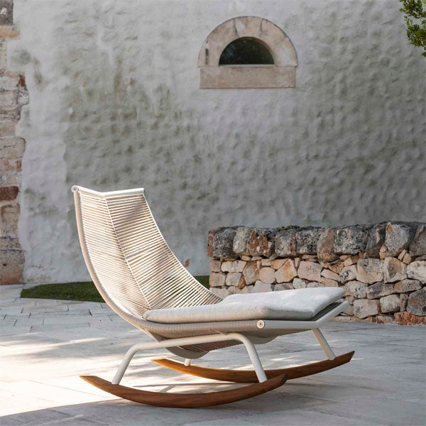 Outdoor Braid And Rope Rocking Chairs - Meredian
