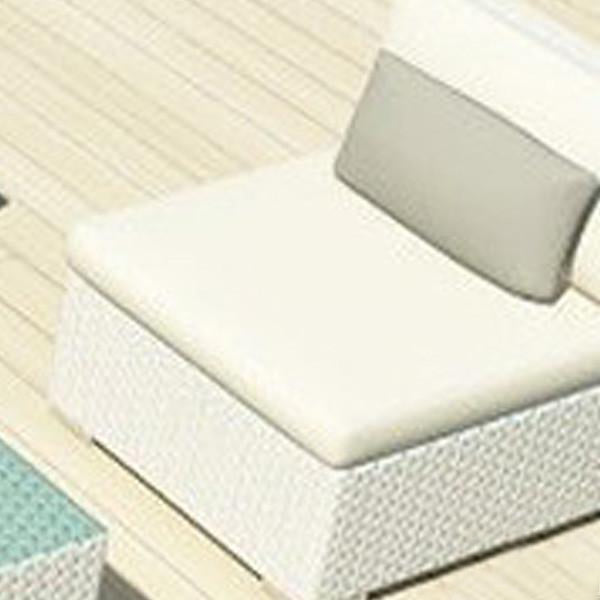 Outdoor Wicker Sofa - White Knight