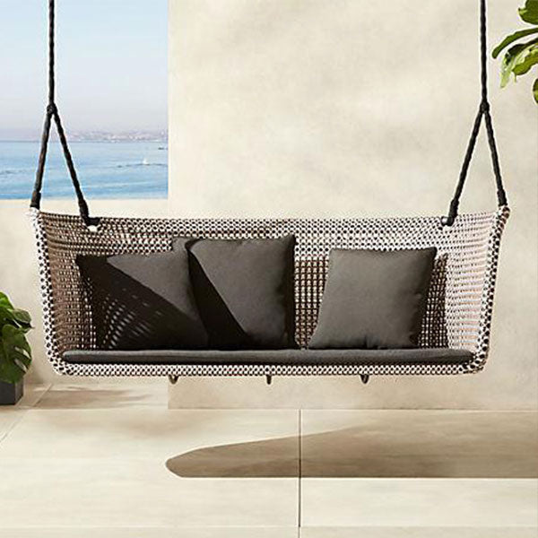 Outdoor Wicker Swing - oscillation