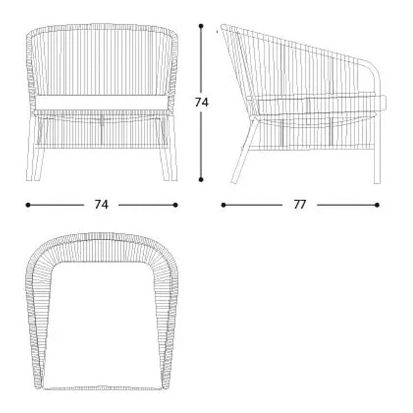 Outdoor Braided, Rope & Cord, Sofa - Verge
